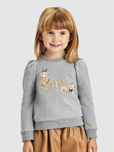 Sweat Menina Letra Lantejoulas Mayoral