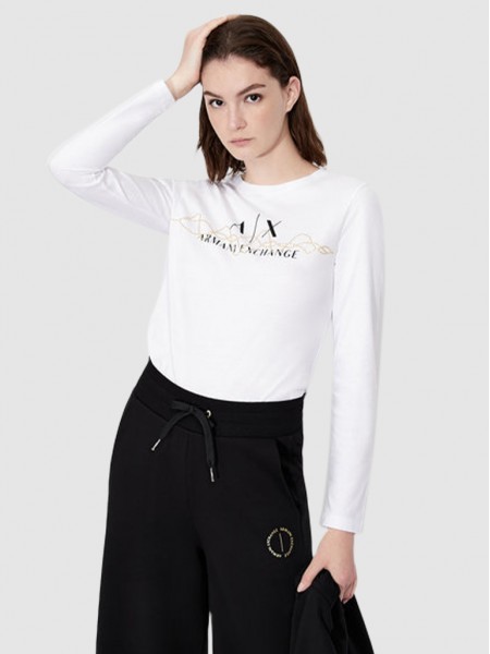 Sweatshirt Woman White Armani Exchange