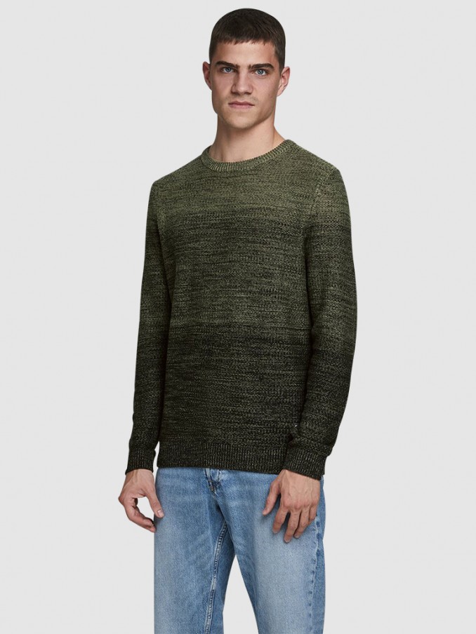 Knitwear Man Green Jack & Jones