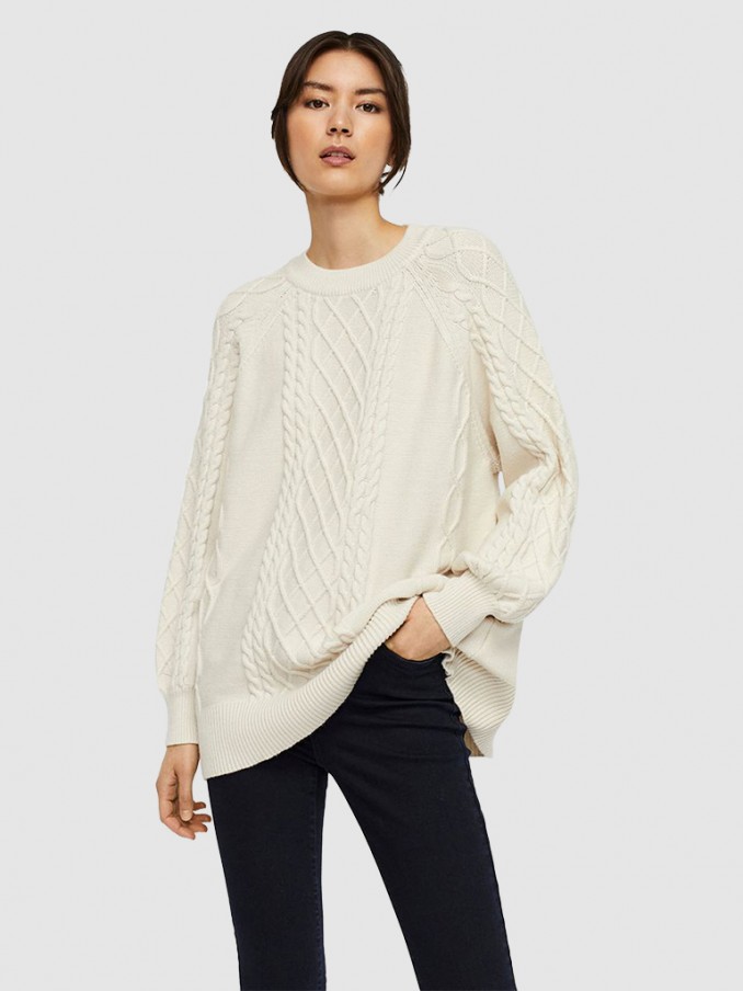 Prendas de Punto Mujer Crema Vero Moda