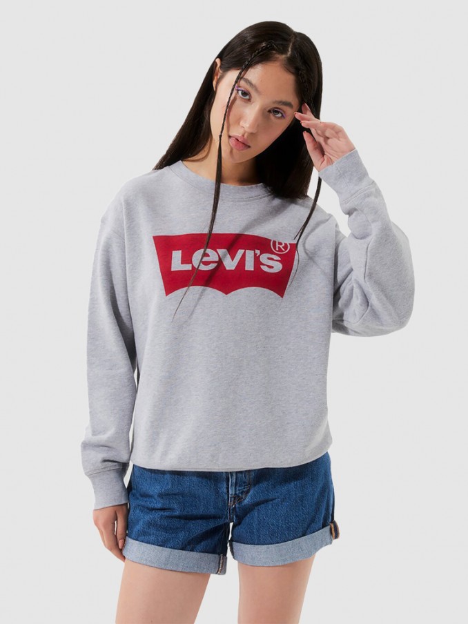 Sweatshirt Woman Grey Levis - 186860012  | Mellmak