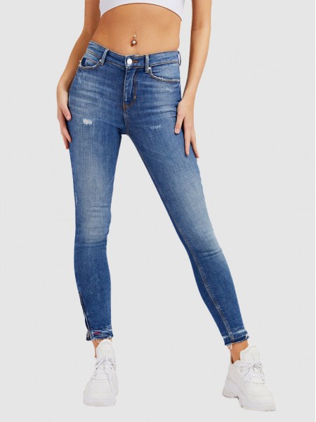 Jeans Mulher 1981 3Zip Guess