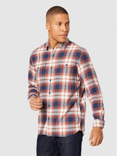 Shirt Man Red Chess Levis