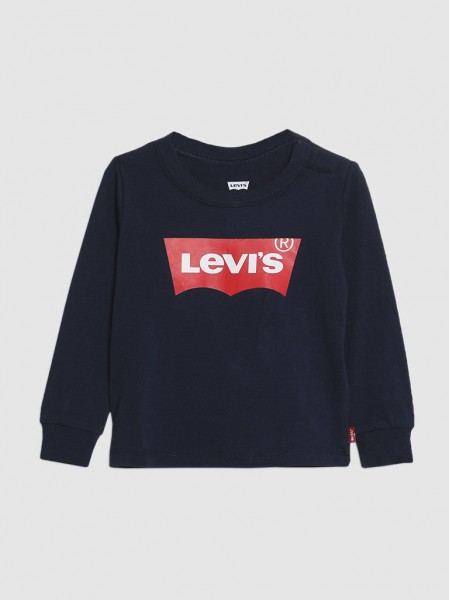 Sweatshirt Baby Boy Navy Blue Levis