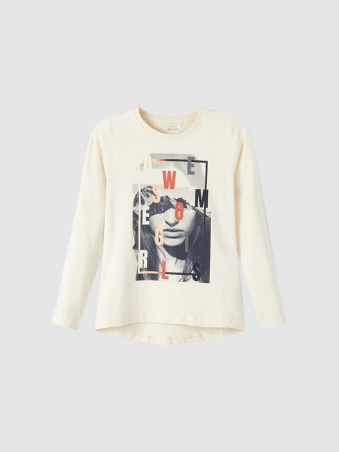 Sweatshirt Girl Cream Name It