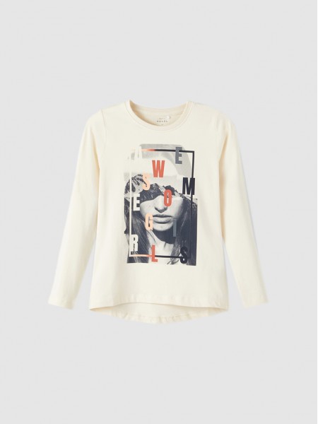 Sweatshirt Girl Cream Name It