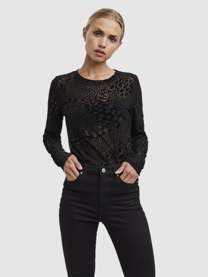 Blusa Mujer Estampado Animal Vero Moda