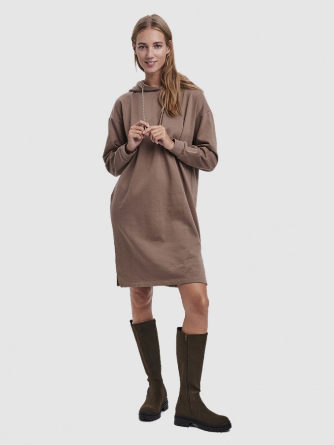 Vestido Mujer Marrón Vero Moda