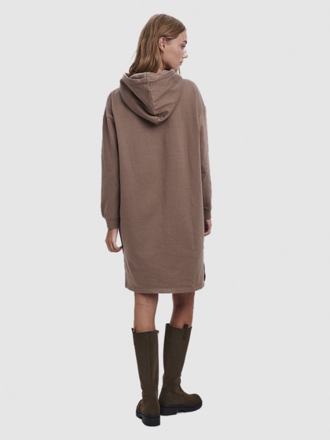 Vestido Mujer Marrón Vero Moda