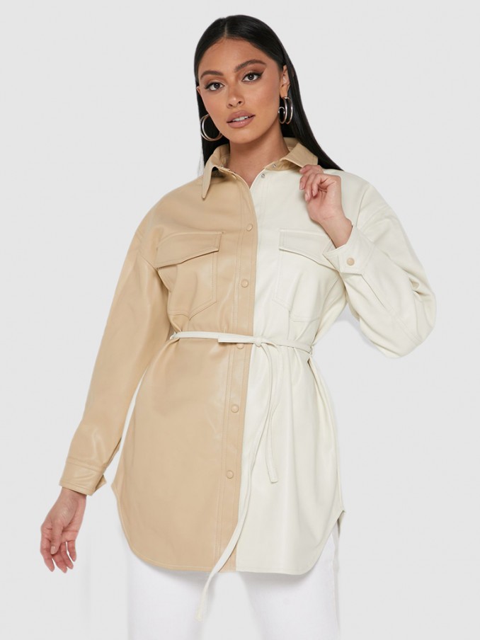 Camisa Mujer Beige Vero Moda