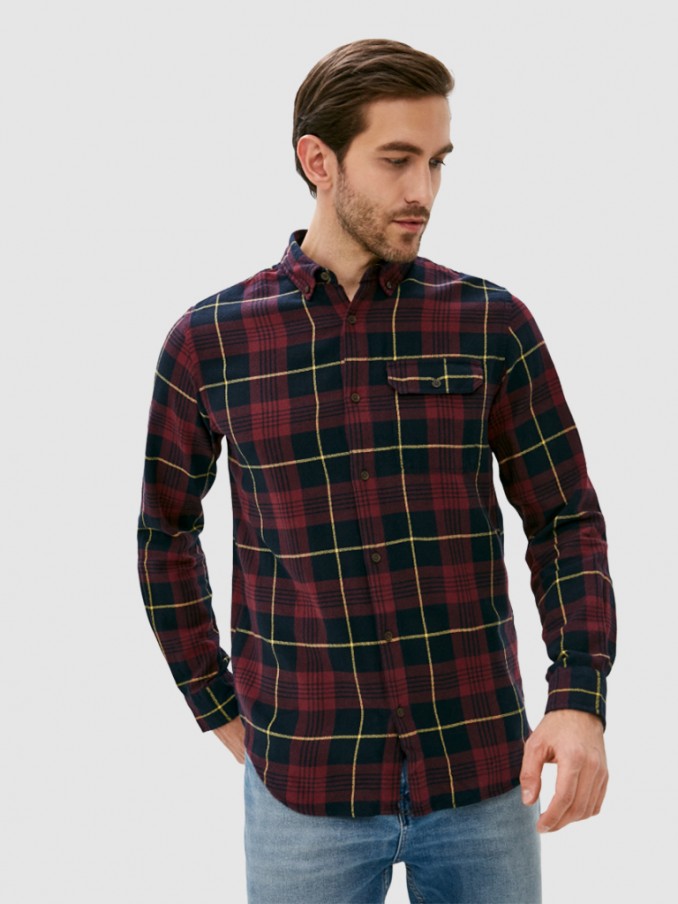 Shirt Man Bordeaux Jack & Jones