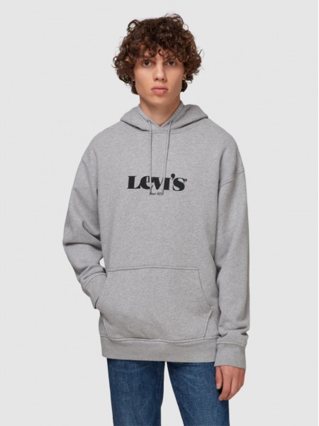 Sweatshirt Man Grey Levis