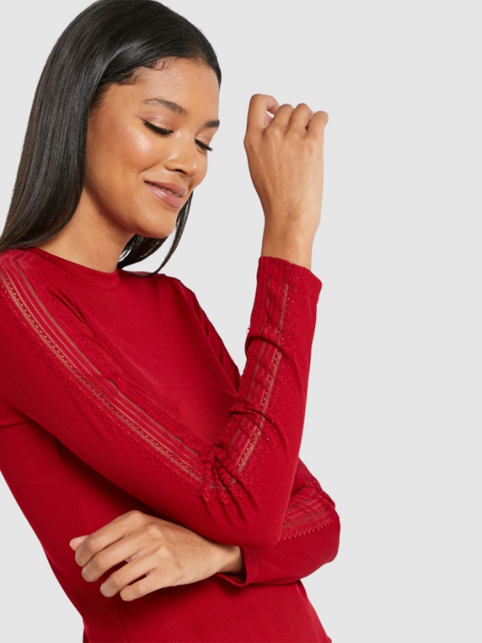 Knitwear Woman Red Only