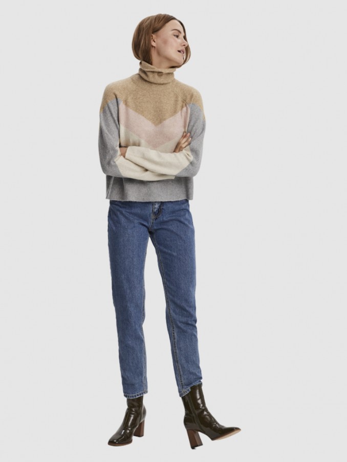 Prendas de Punto Mujer Gris Vero Moda