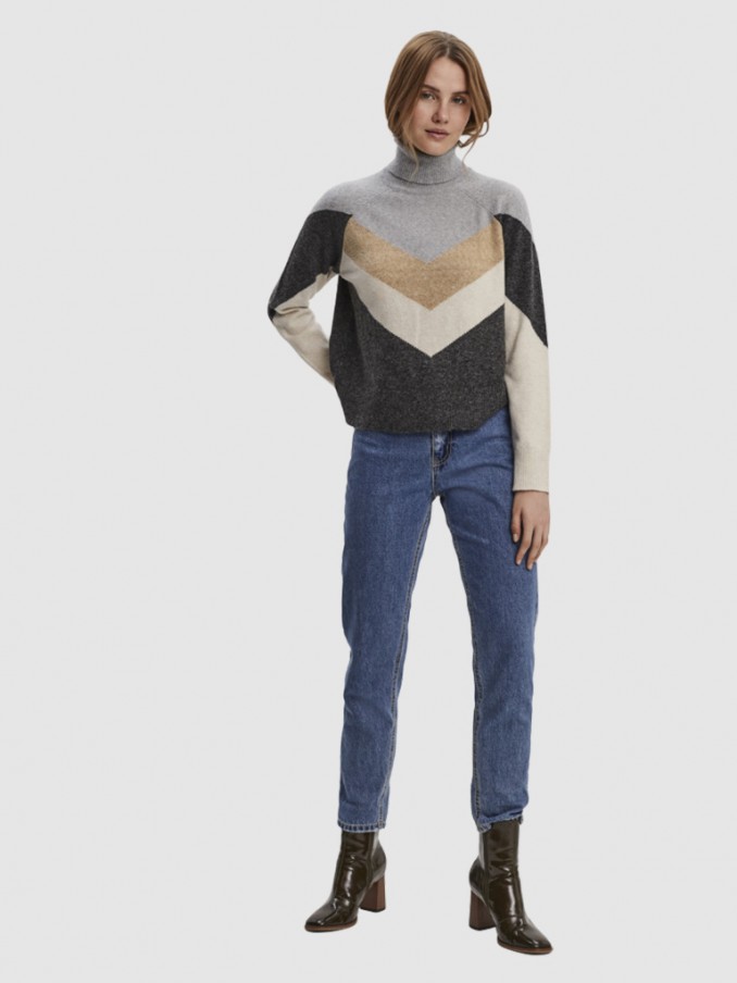 Prendas de Punto Mujer Gris Oscuro Vero Moda