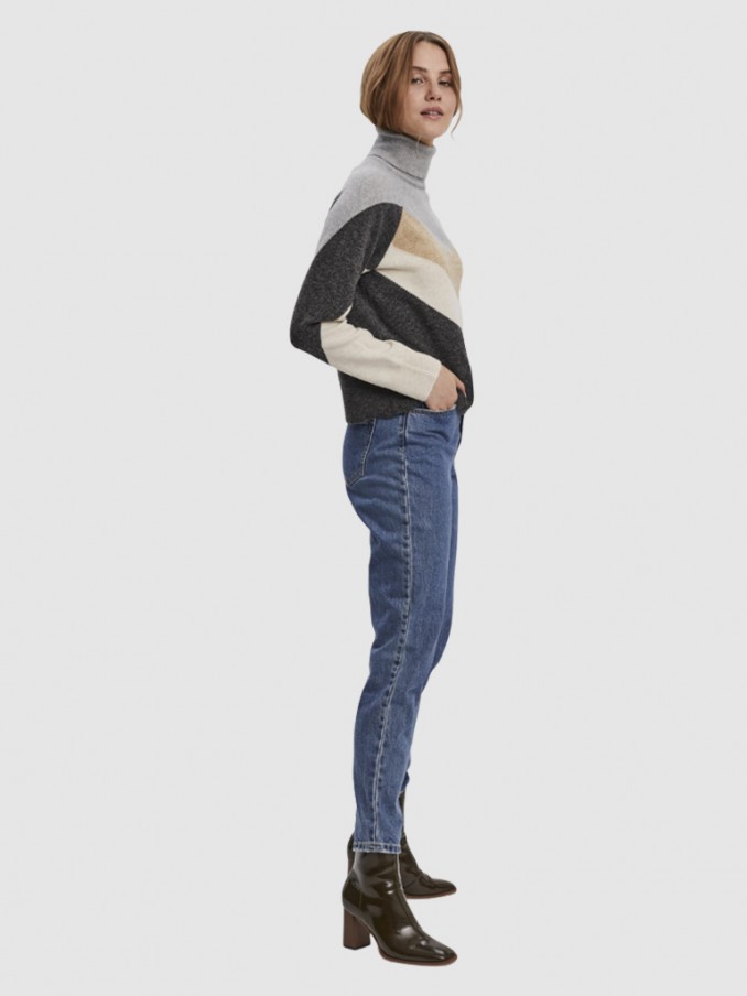 Prendas de Punto Mujer Gris Oscuro Vero Moda