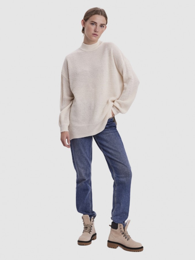 Prendas de Punto Mujer Crema Vero Moda