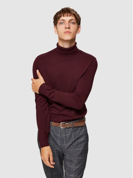 Knitwear Man Bordeaux Selected