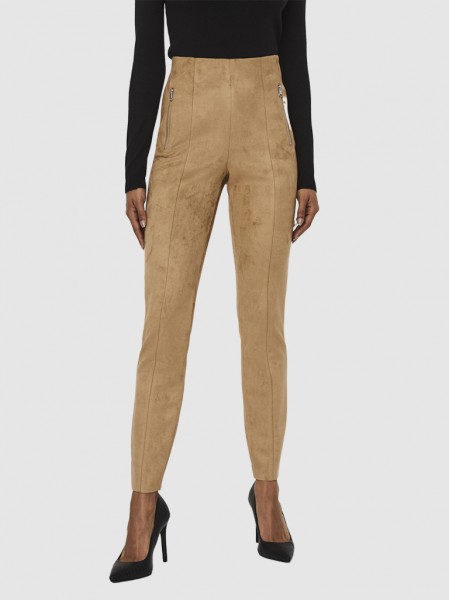Pants Woman Camel Vero Moda
