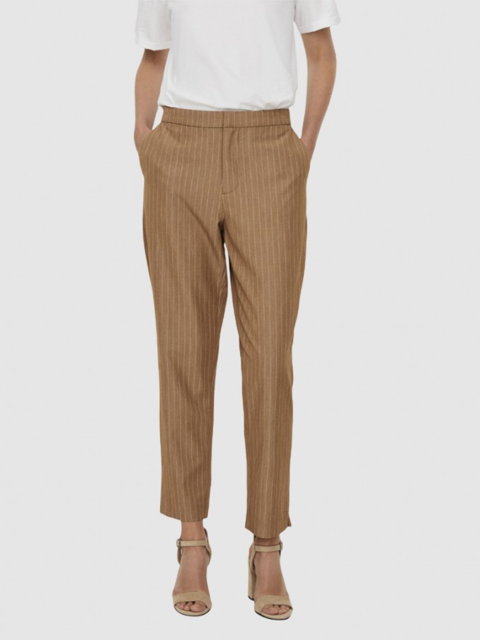 Pantalones Mujer Camello Vero Moda
