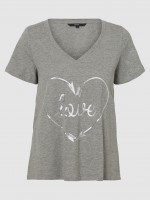 Camiseta Mujer Gris Vero Moda Camiseta Mujer Gris Vero Moda