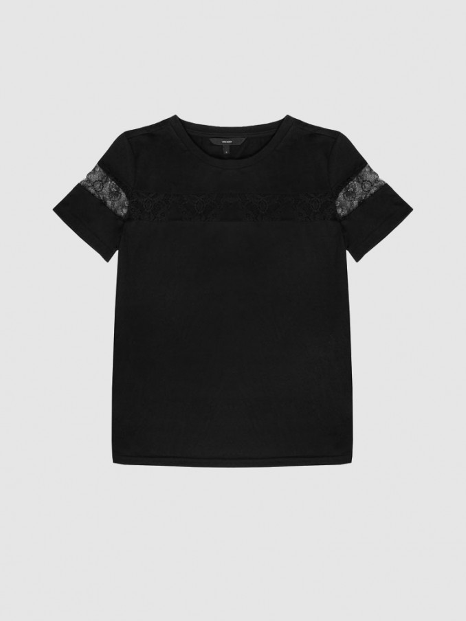 Camiseta Mujer Negro Vero Moda