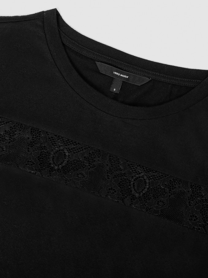 Camiseta Mujer Negro Vero Moda