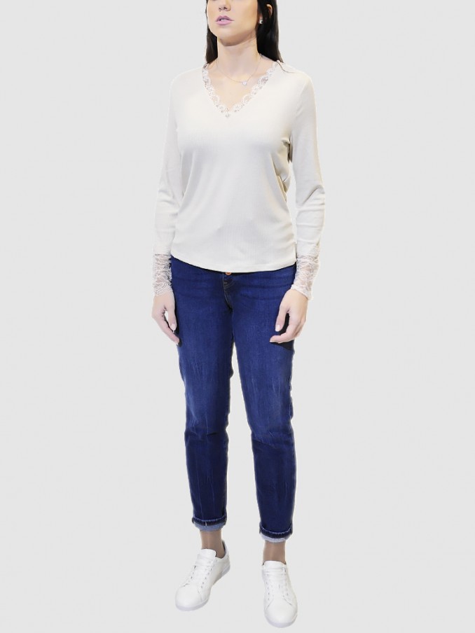 Prendas de Punto Mujer Beige Vero Moda
