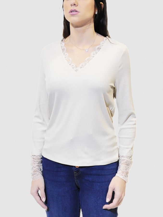 Prendas de Punto Mujer Beige Vero Moda