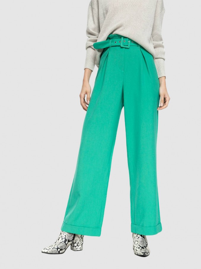 Pantalones Mujer Verde Vero Moda