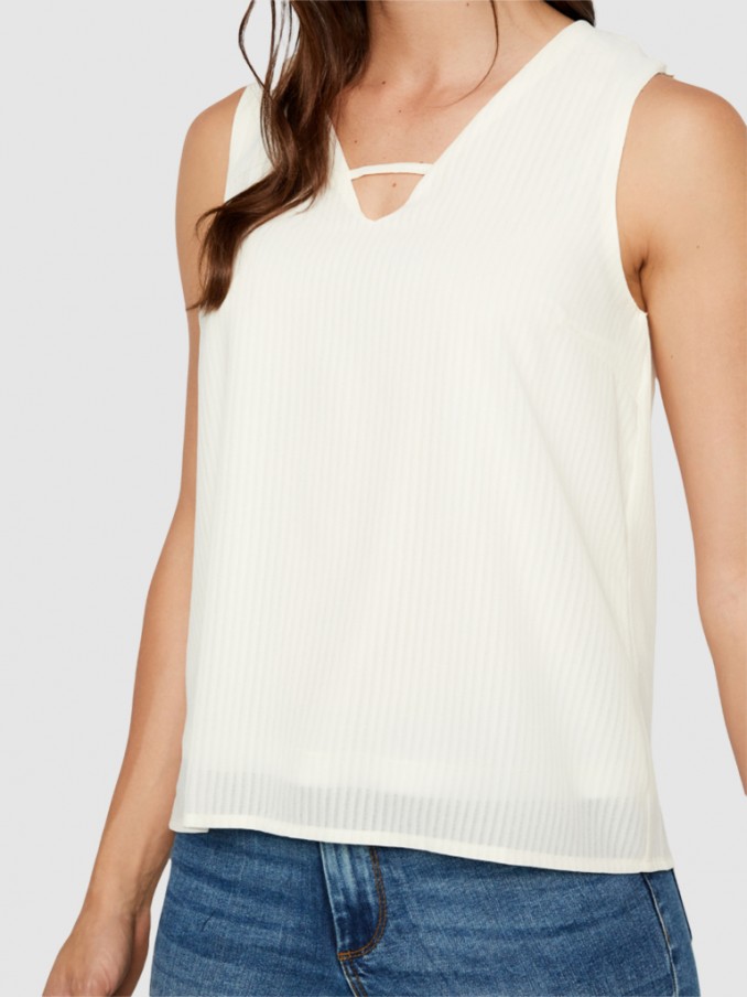 Blusa Mujer Crema Vero Moda