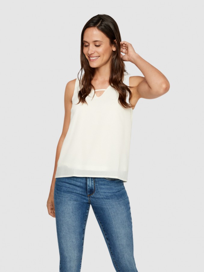 Blusa Mujer Crema Vero Moda