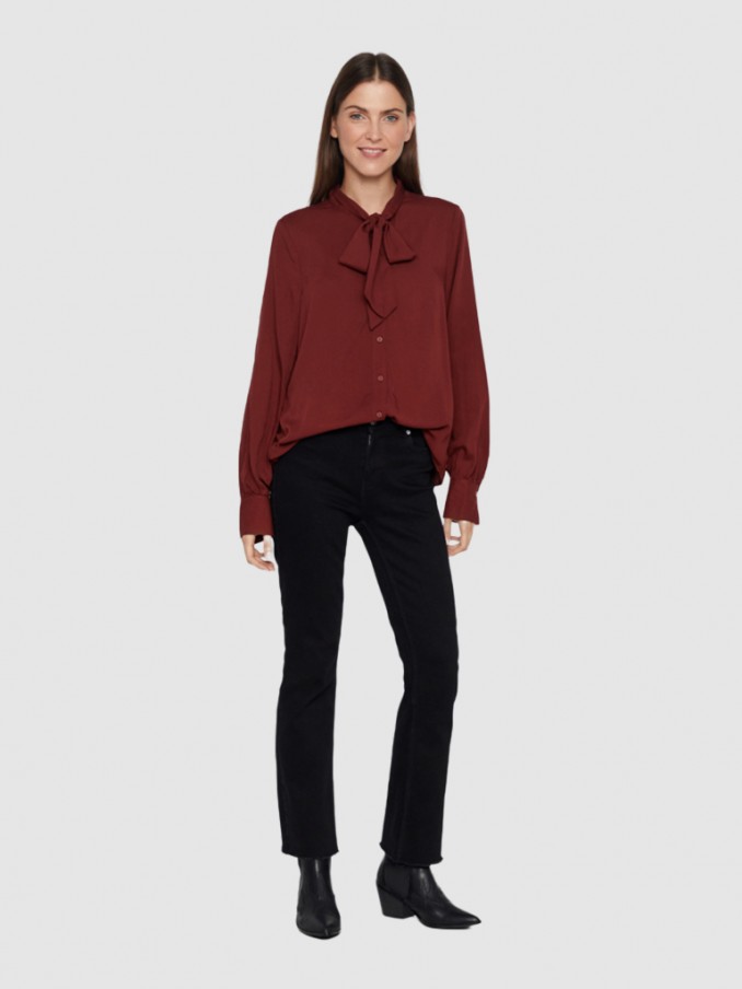 Blusa Mujer Burdeos Vero Moda