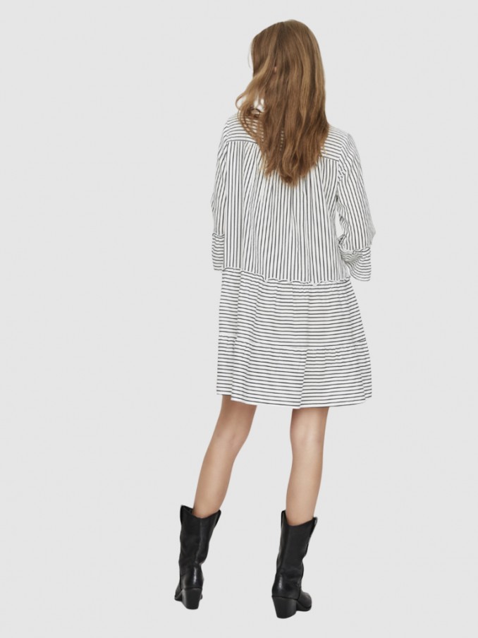 Vestido Mujer Raya Negra Vero Moda