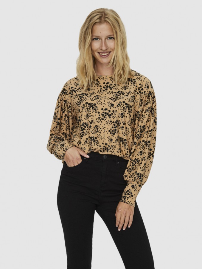 Blusa Mujer Beige Vero Moda