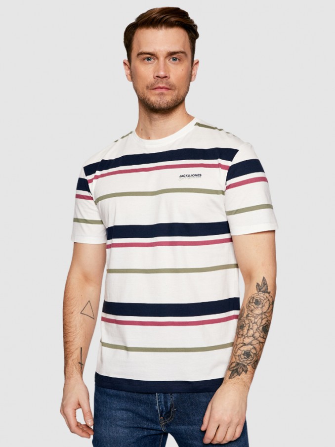 T-Shirt Man White Jack & Jones
