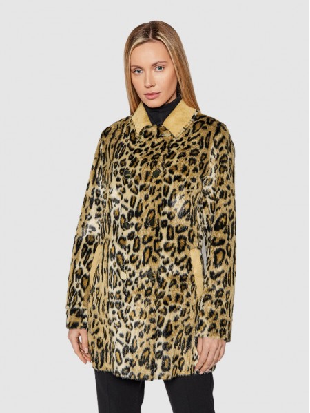Jacket Woman Animal Print Guess