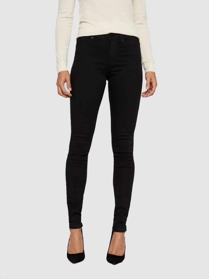 Pantalones Mujer Negro Vero Moda