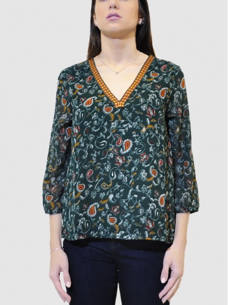 Shirt Woman Green Vila Shirt Woman Green Vila