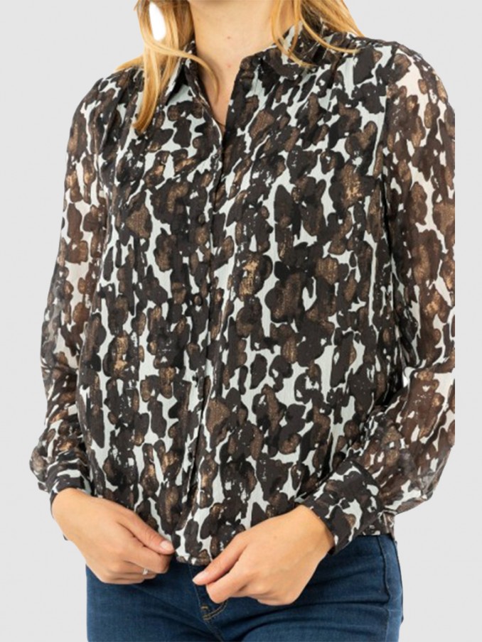Camisa Mujer Marrón Vero Moda