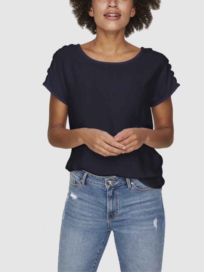 Shirt Woman Navy Blue Vero Moda