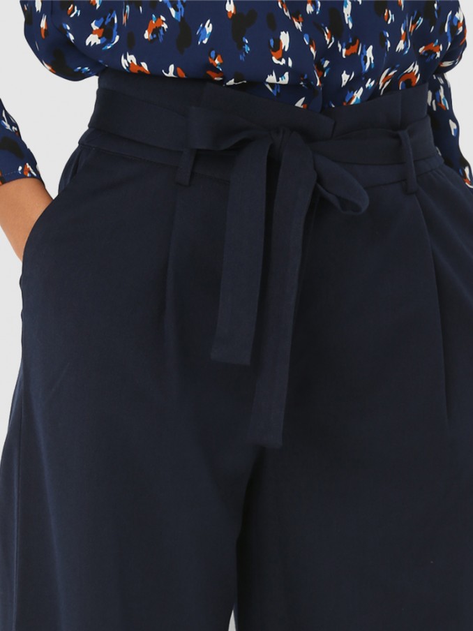 Pants Woman Navy Blue Vero Moda