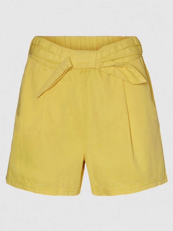 Shorts Woman Yellow Vero Moda