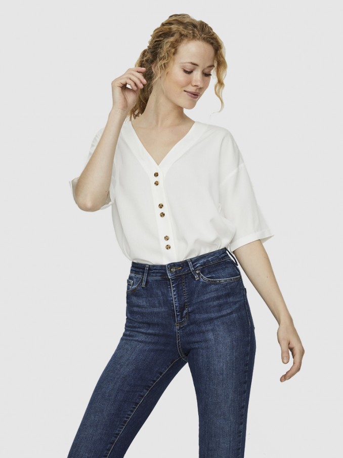 Blusa Mujer Blanco Vero Moda