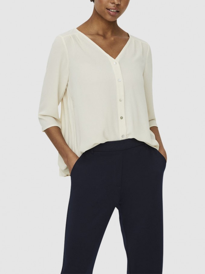 Shirt Woman Cream Vero Moda