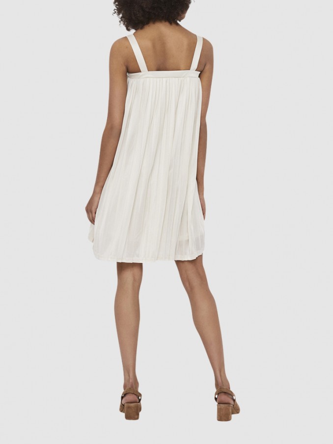 Vestido Mujer Crema Vero Moda
