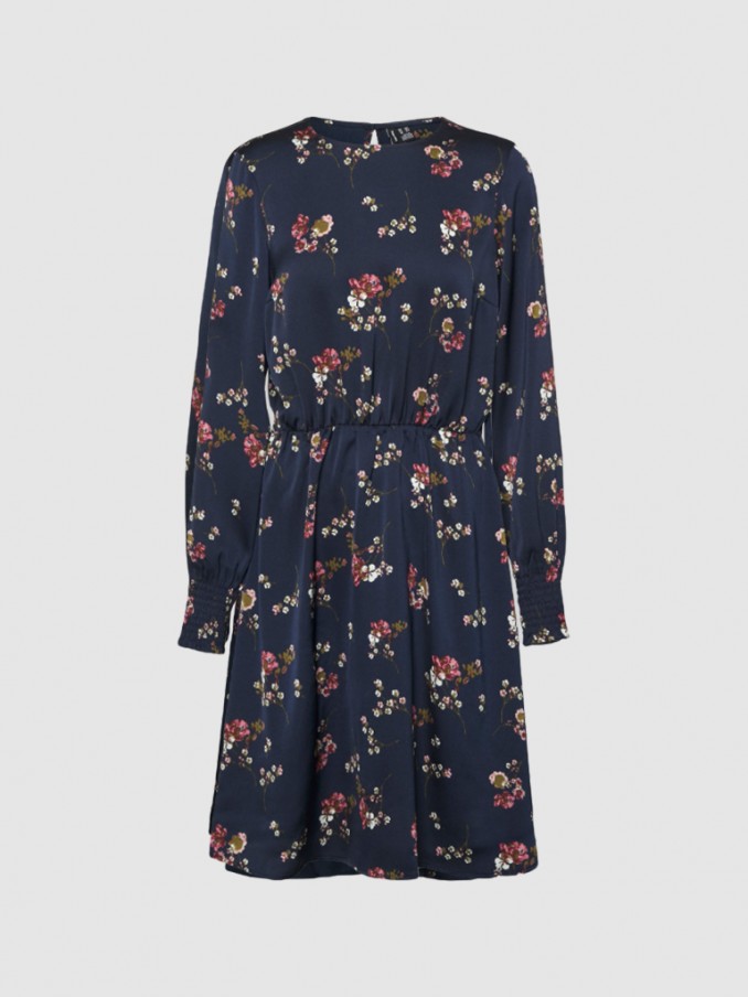 Dress Woman Navy Blue Vero Moda