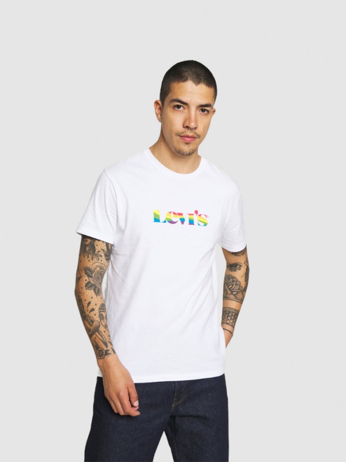 T-Shirt Man White Levis - 246710028  | Mellmak