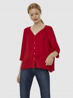 Camisa Mujer Rojo Vero Moda Camisa Mujer Rojo Vero Moda