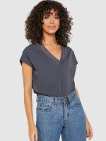 Blusa Mujer Gris Oscuro Vero Moda Blusa Mujer Gris Oscuro Vero Moda
